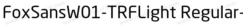 FoxSansW01-TRFLight Regular字体转换